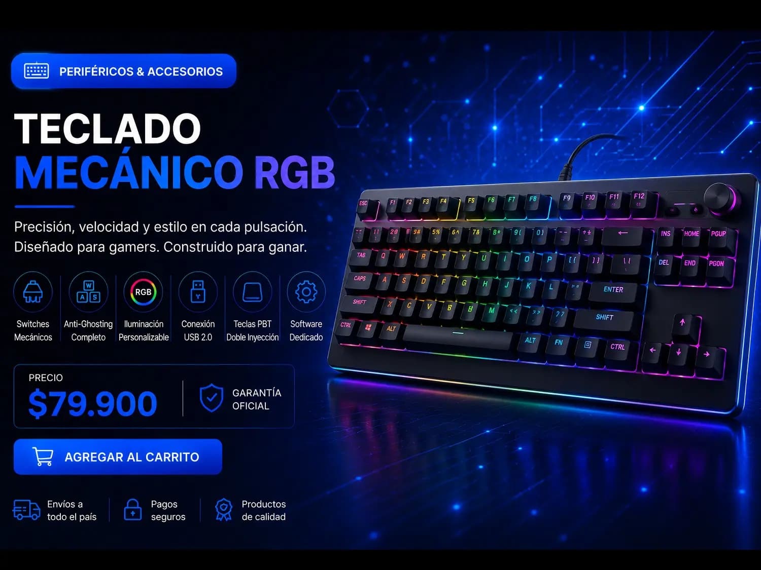 Teclado Mecánico RGB