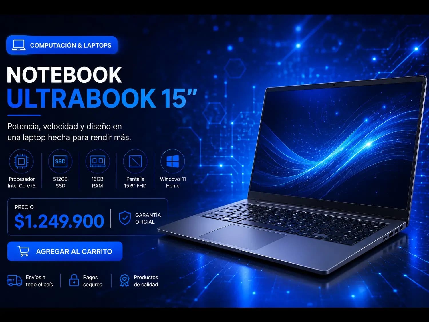 Notebook UltraBook 15"